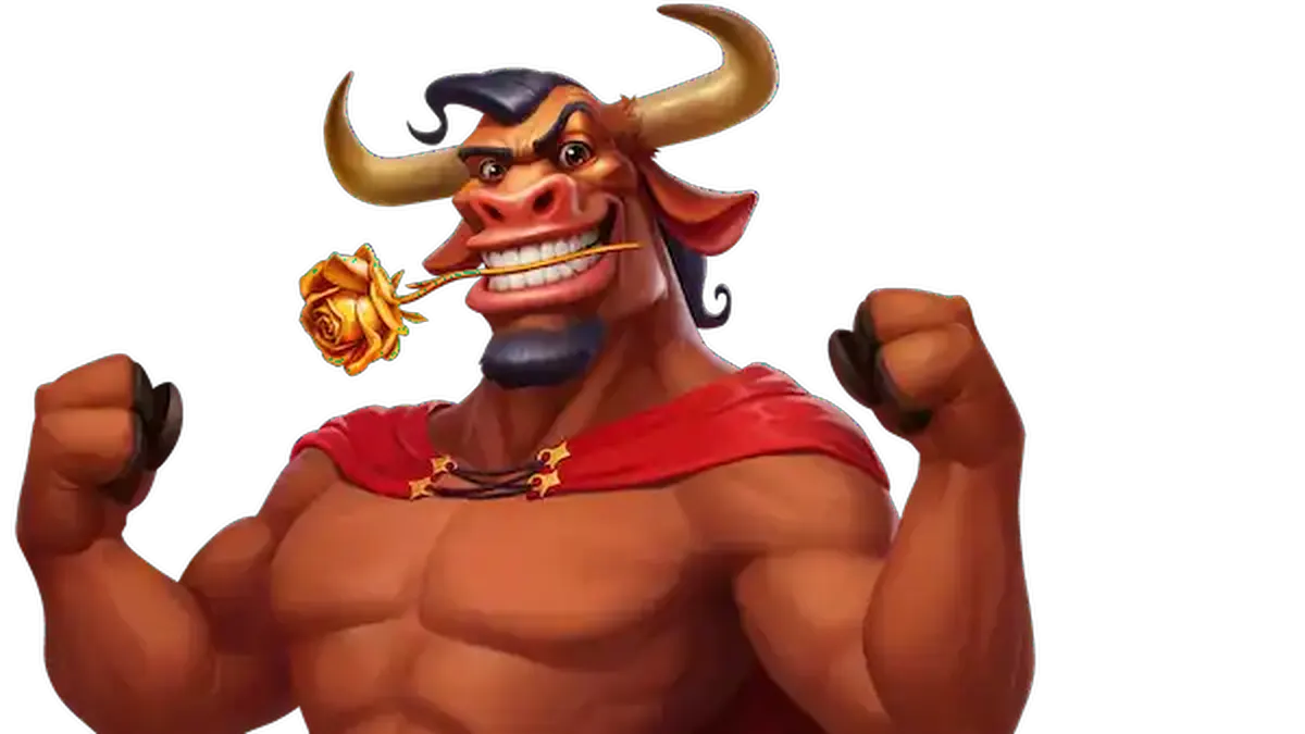 Toro sang banteng legendaris dalam latar belakang jalanan Spanyol yang ikonik di slot Wild Toro 3.