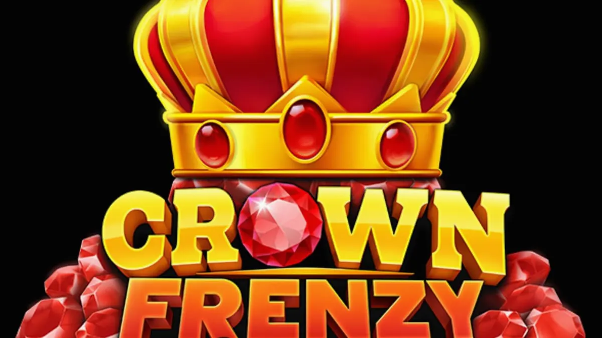 Tampilan visual mewah slot Crown Frenzy LockNWin dengan simbol mahkota dan permata