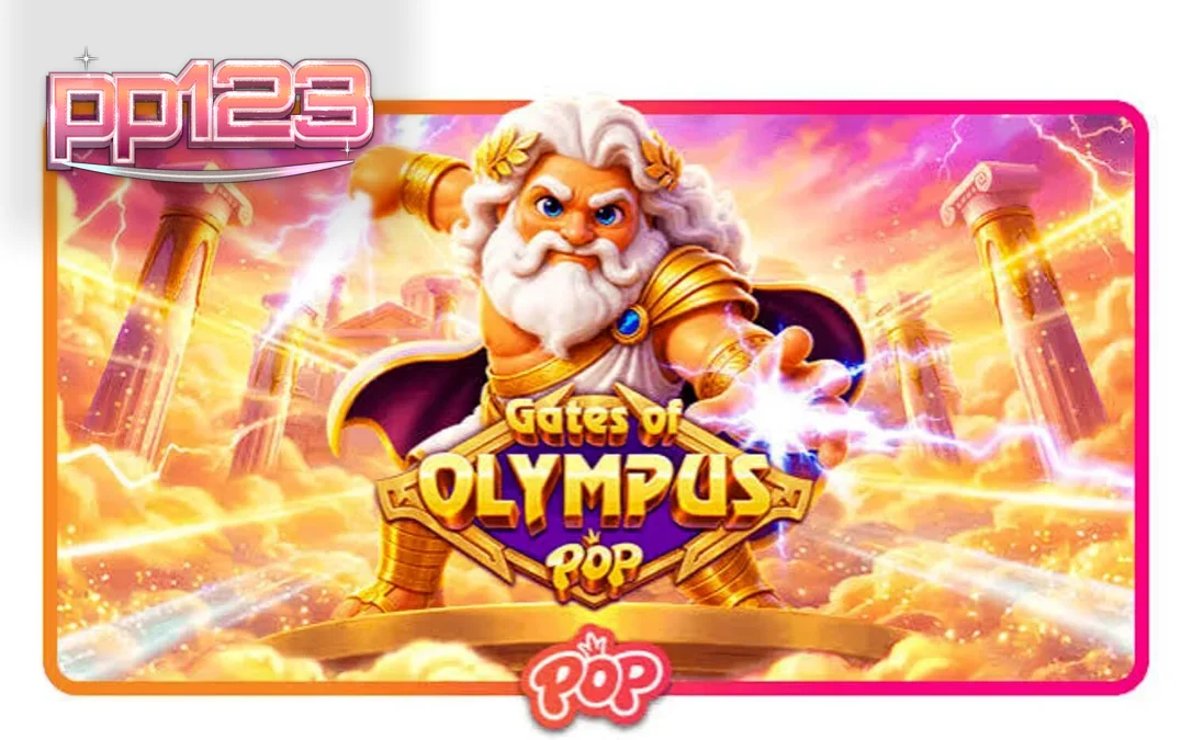 Tampilan visual slot Gates of Olympus POP dengan tema mitologi Yunani